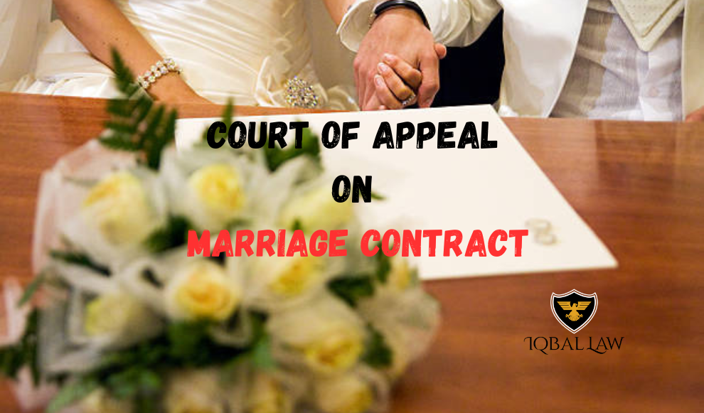 Importance of Marriage Contract